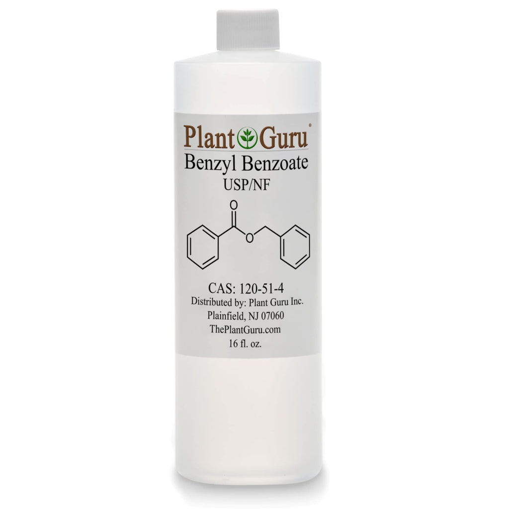 Plant Guru Benzyl Benzoate USP Grade Liquid 16 oz – Fragrance, Cosmetics & Hair Care
