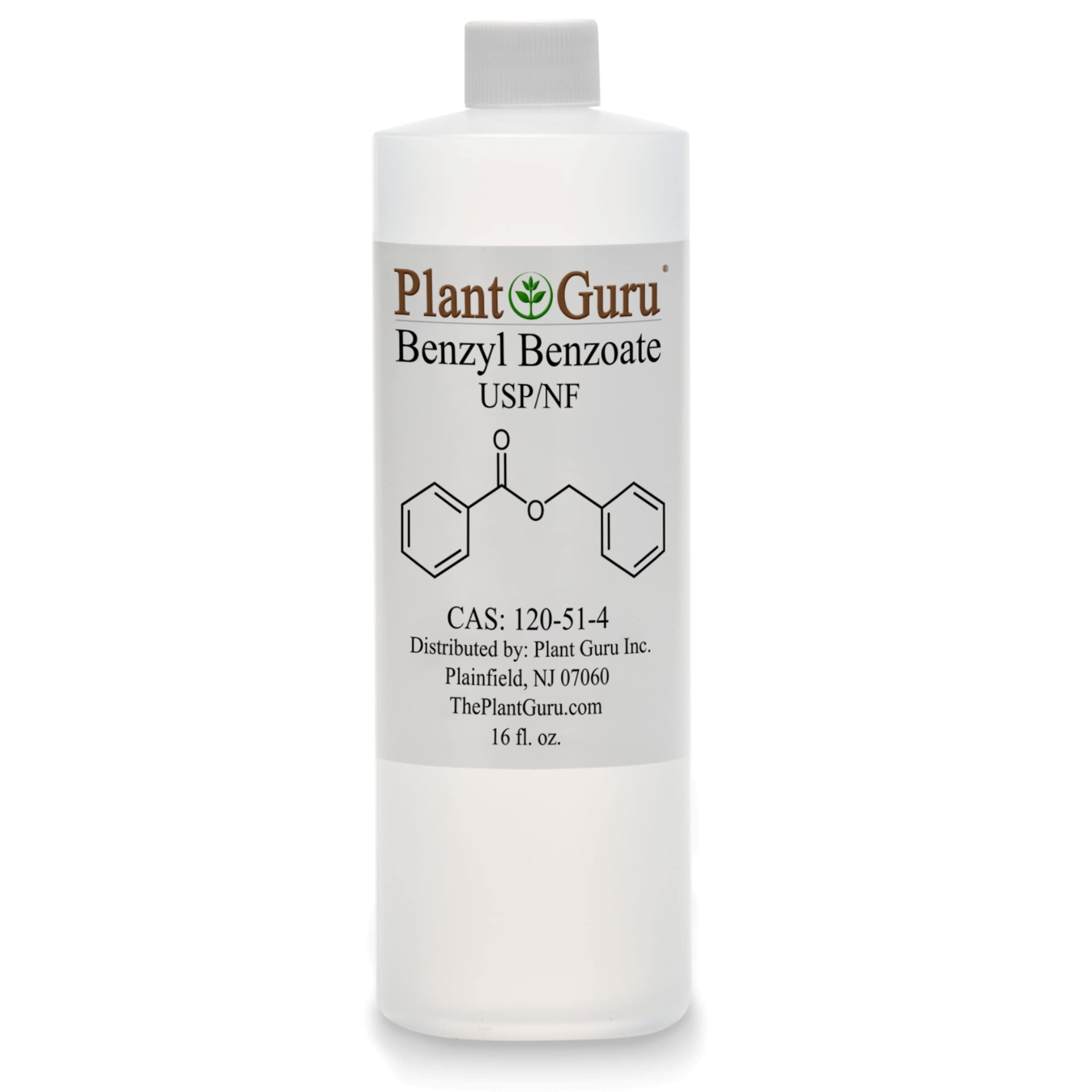 Plant Guru Benzyl Benzoate USP Grade Liquid 16 oz – Fragrance, Cosmetics & Hair Care
