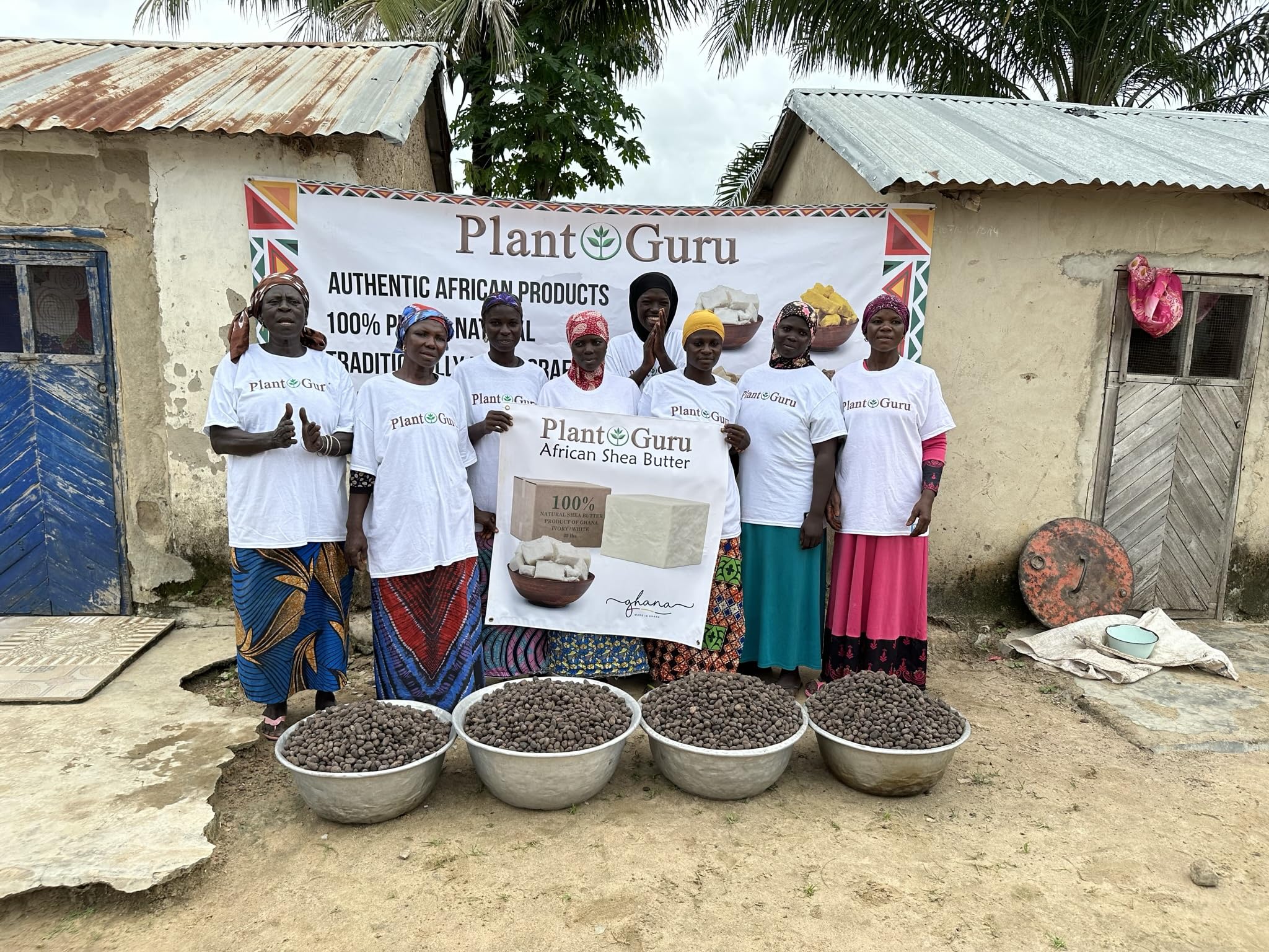 Plant Guru Raw African Shea Butter 16oz – 100% Pure Unrefined Ivory for Dry Skin, Hair & DIY