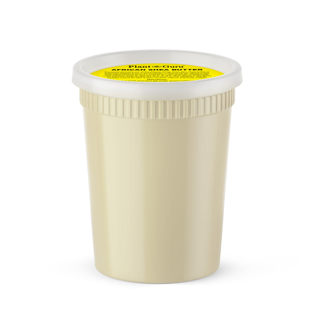 Plant Guru Raw African Shea Butter 32 oz – Pure, Unrefined, Ghana Imported