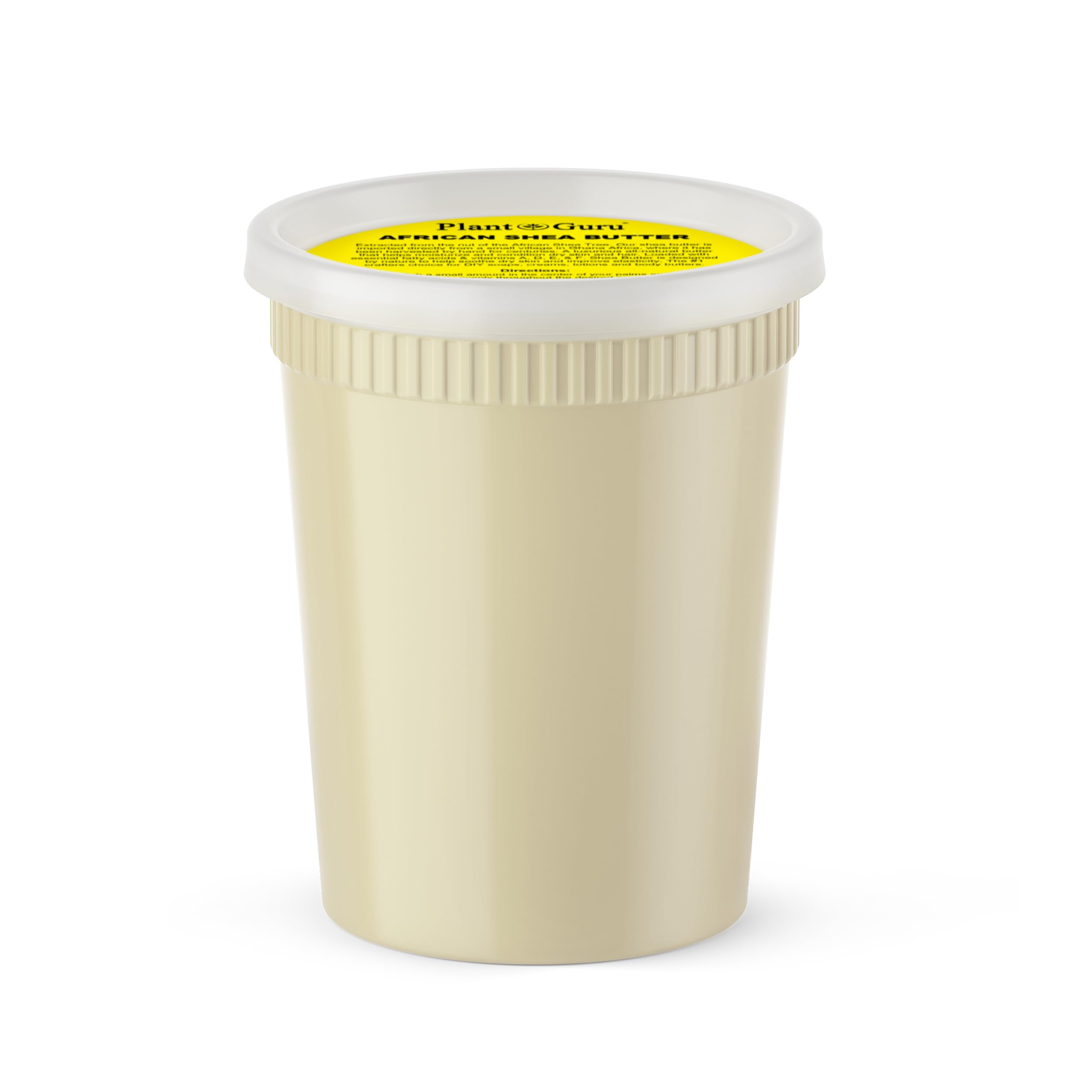 Plant Guru Raw African Shea Butter 32 oz – Pure, Unrefined, Ghana Imported