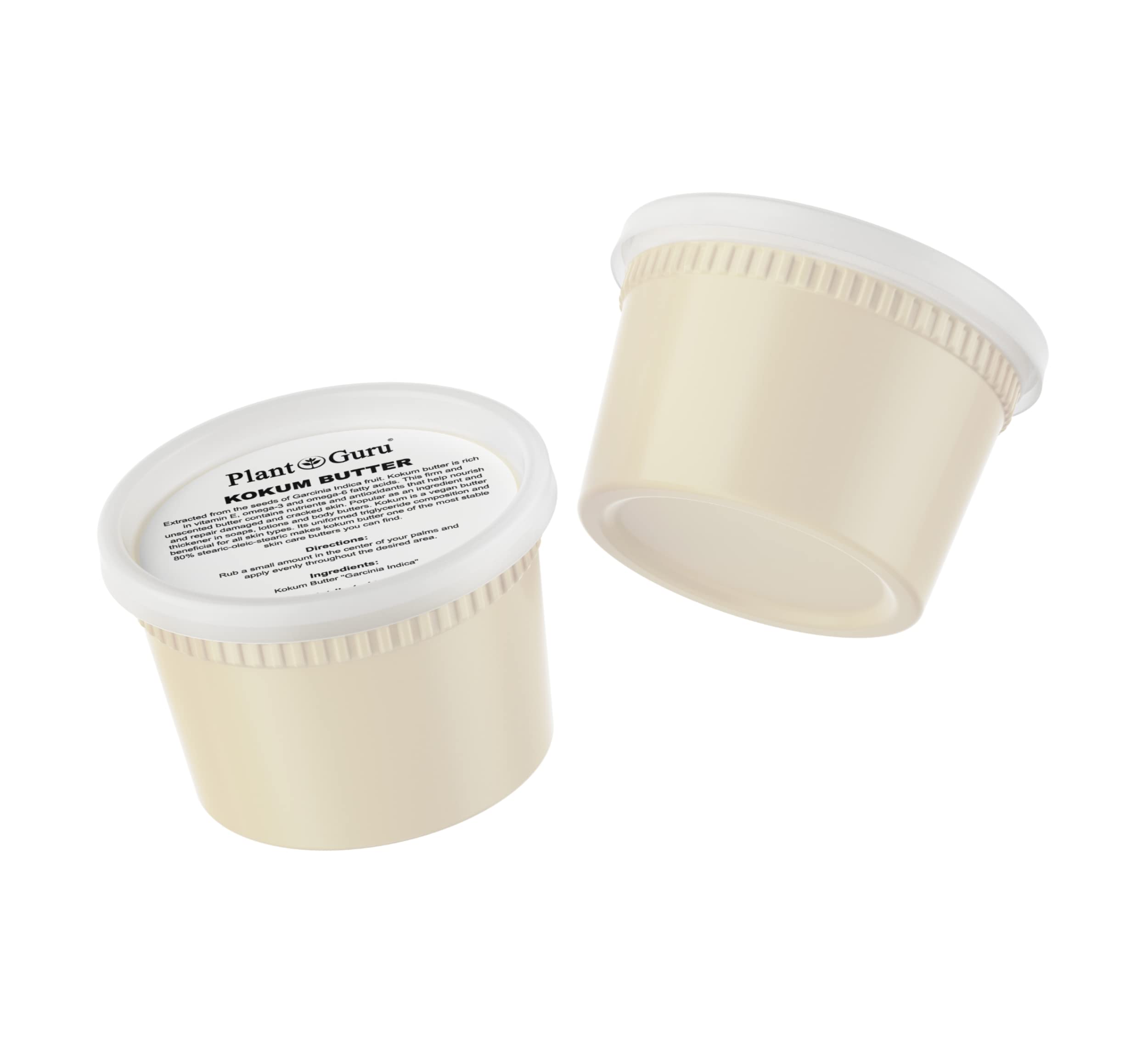 Plant Guru Raw Kokum Butter 16 oz – Pure Cold-Pressed Skin & Hair Moisturizer