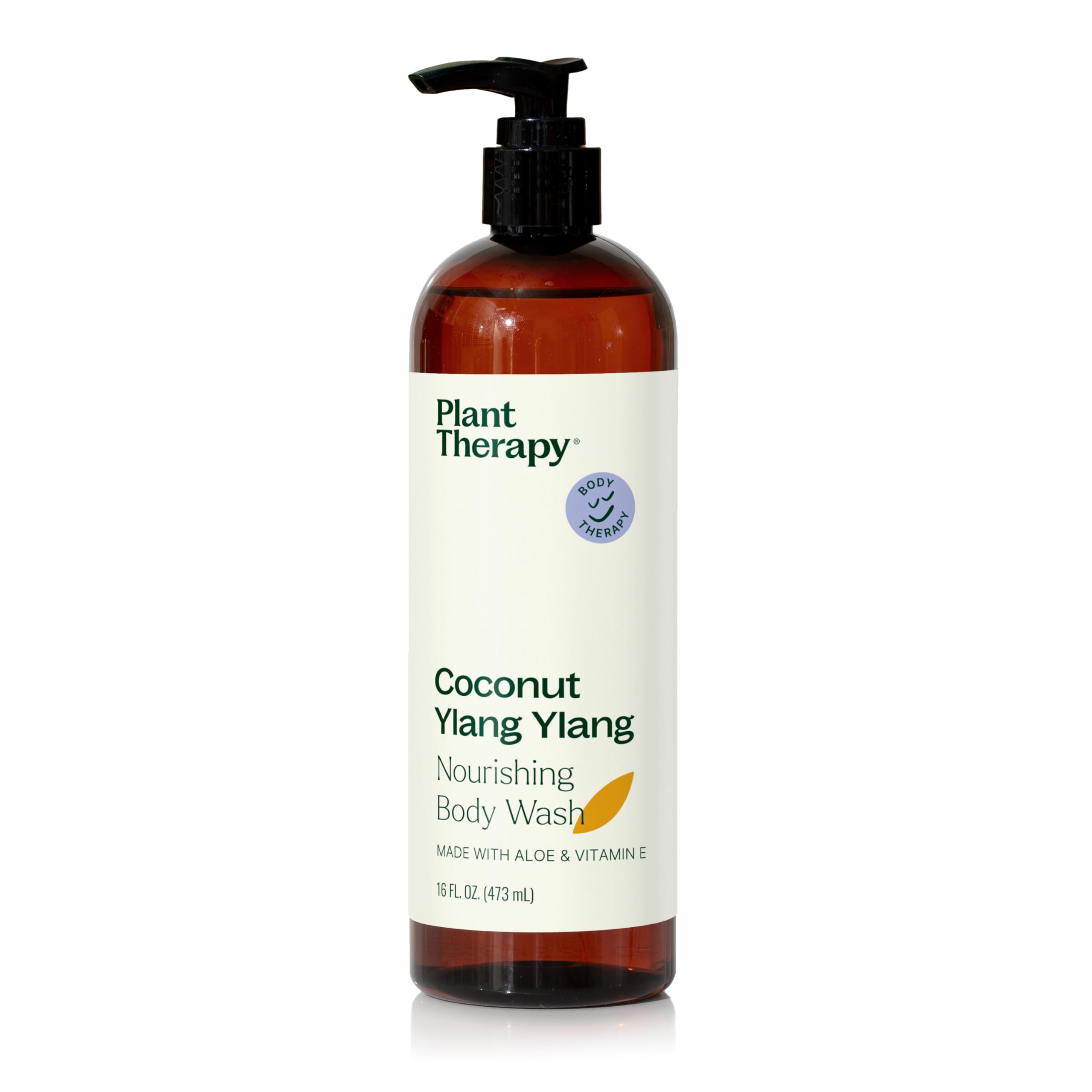 Plant Therapy Coconut Ylang Ylang Natural Body Wash 16 oz – Sulfate Free, All Skin Types