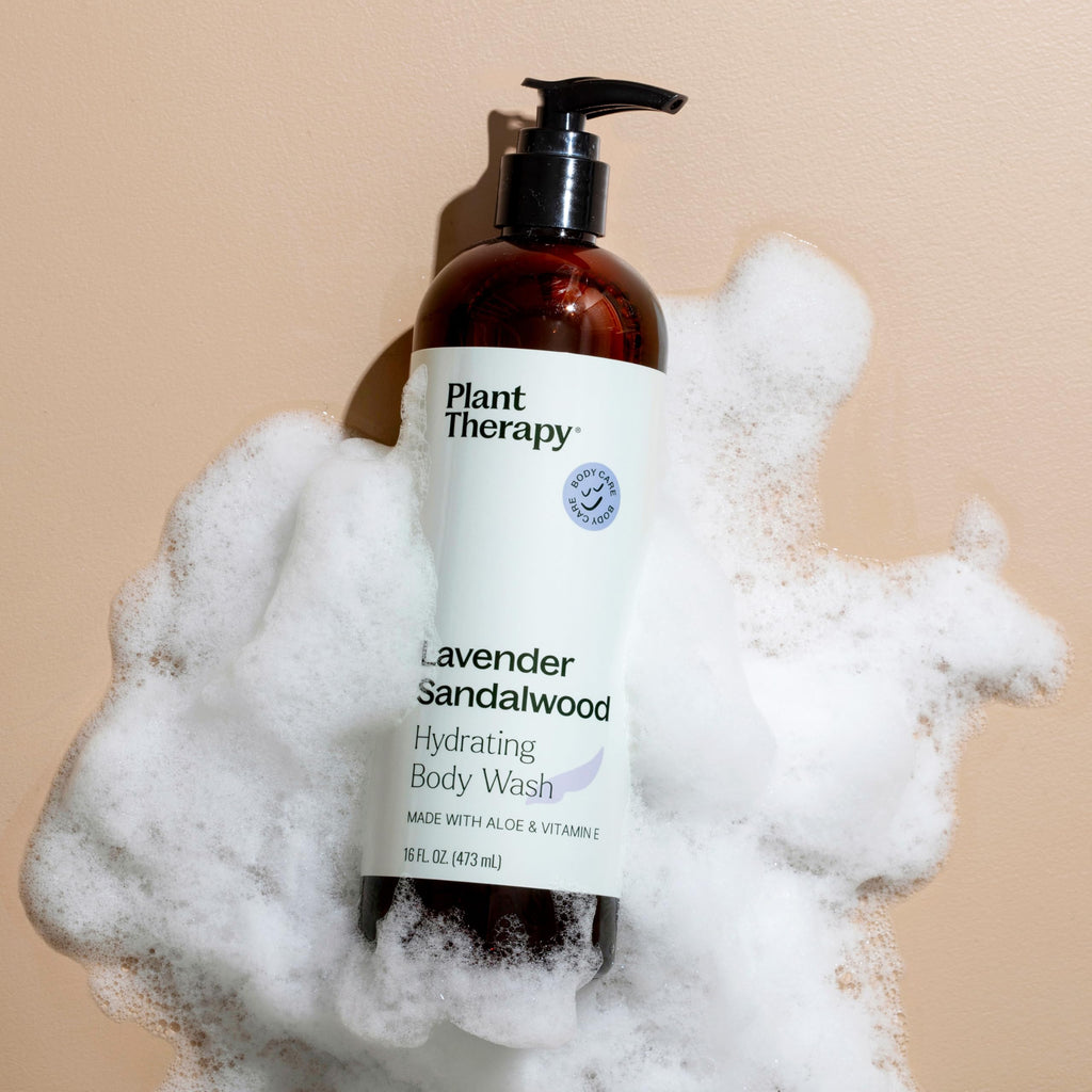 Plant Therapy Lavender Sandalwood Body Wash | Gentle, Sulfate-Free Hydration for All Skin Types (16 oz)