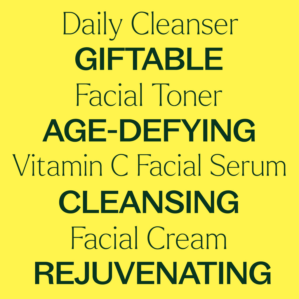 Plant Therapy Ready, Set, Glow: 4-Step Skin Care Set — Cleanser, Toner, Vitamin C Serum & Hydrating Cream