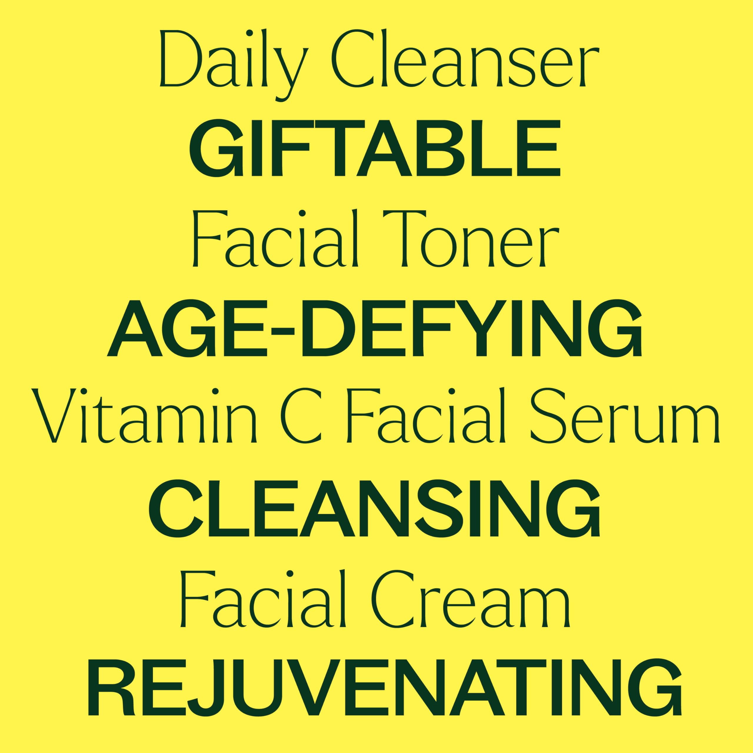 Plant Therapy Ready, Set, Glow: 4-Step Skin Care Set — Cleanser, Toner, Vitamin C Serum & Hydrating Cream