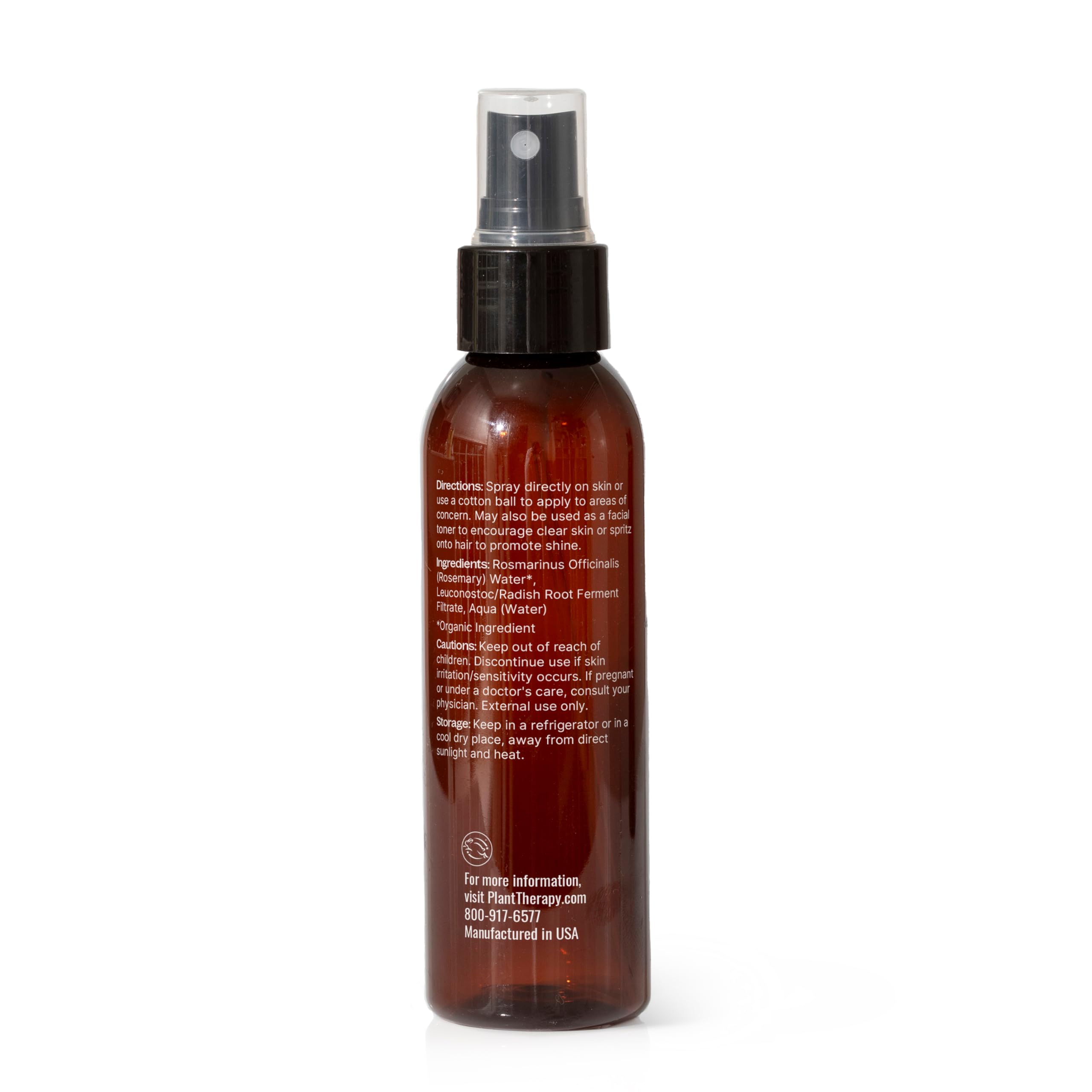 Plant Therapy Rosemary Hydrosol 4 oz (Flower Water) – Pack of 2