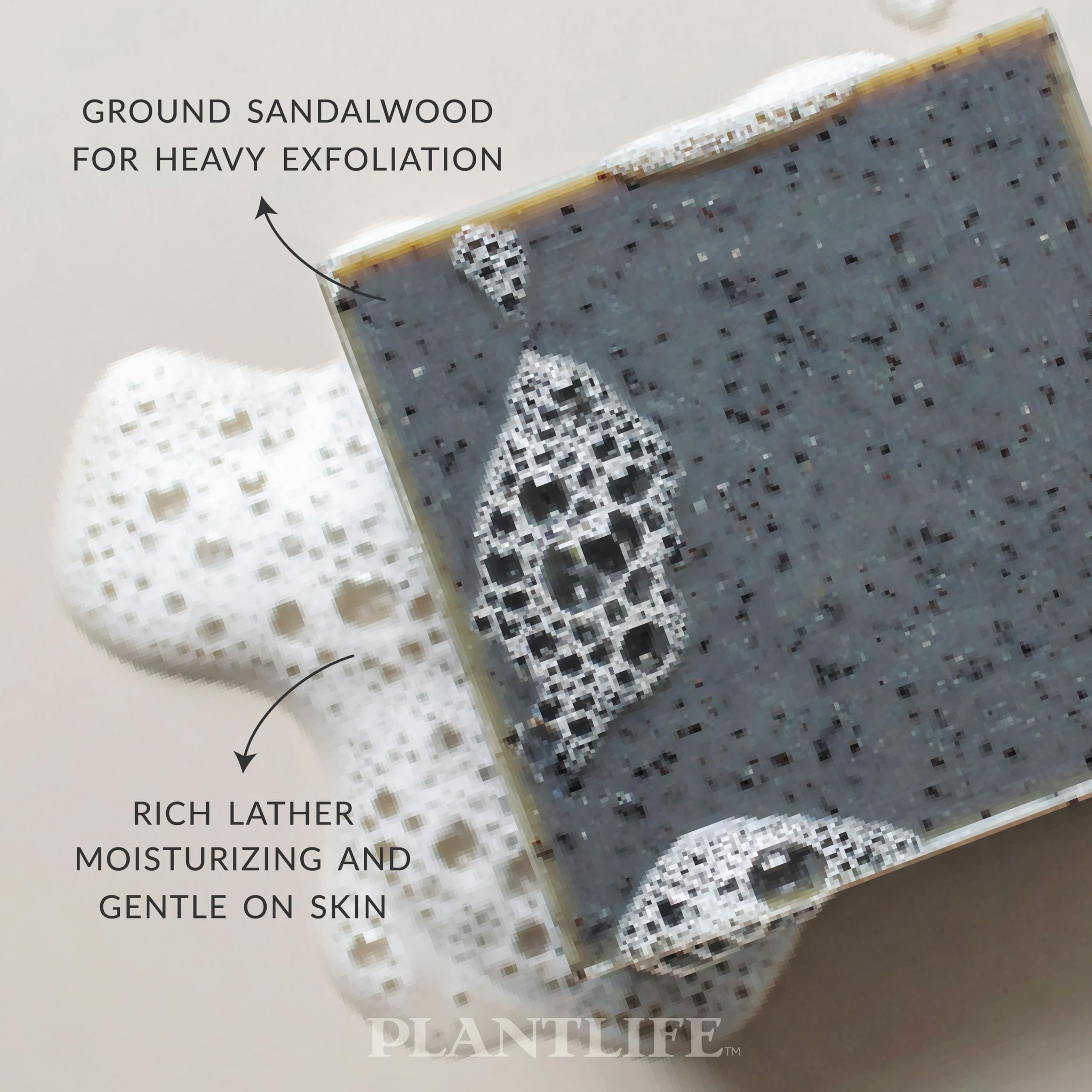 Plantlife Sandalwood 6-Pack Bar Soap – Moisturizing, Hand-Crafted, California-Made