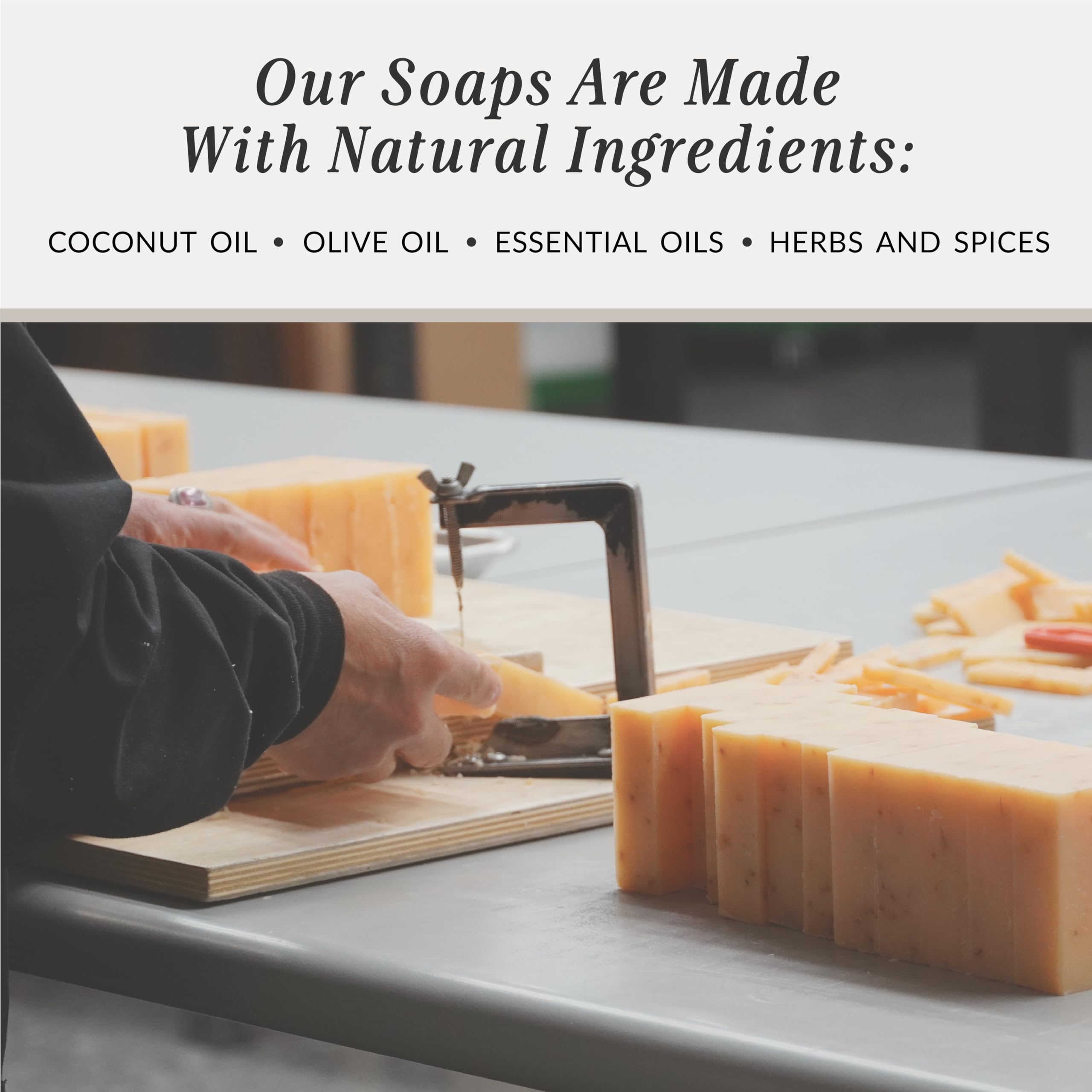 Plantlife Sandalwood 6-Pack Bar Soap – Moisturizing, Hand-Crafted, California-Made