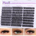 Pleell Wispy Lash Clusters 30D+40D+50D Natural Eyelash Clusters 12-16MM Fluff Eyelashes Cluster Eyelash Extensions 264 Pcs Individual Lashes Clusters D Curly Soft Reusable Diy Lash Extension by Pleell