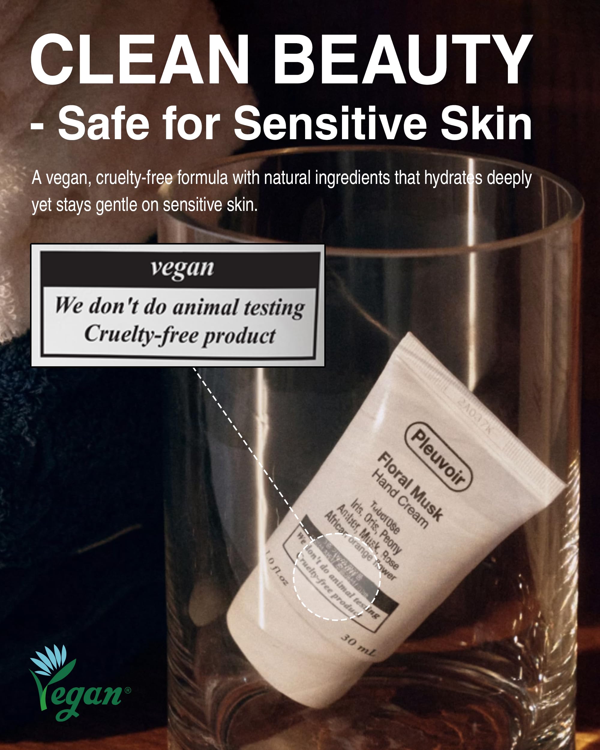 Pleuvoir Morning Soil Hand Cream – Fresh Earthy Ozonic Scent, Lightweight Hydration