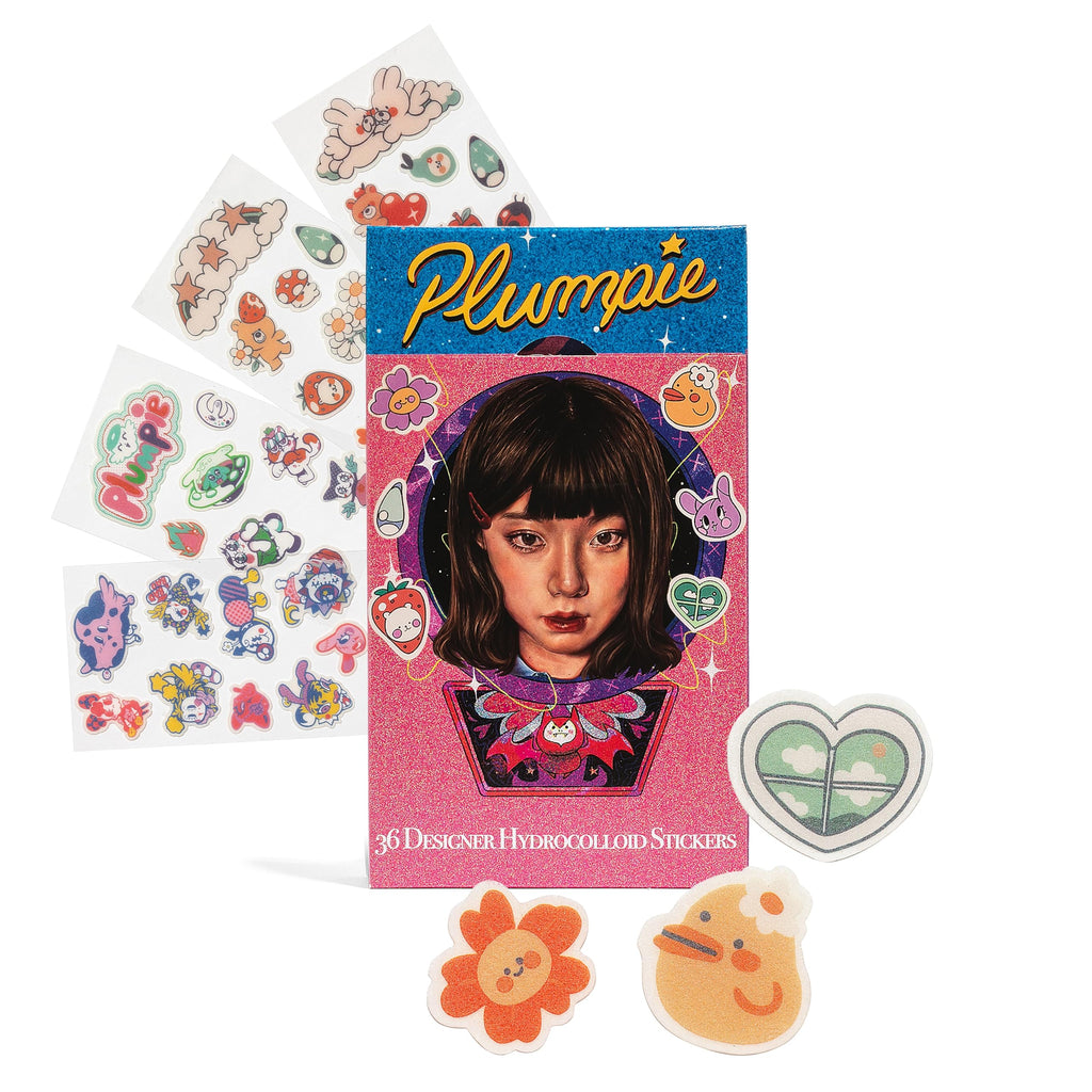 Plumpie Hydro Patch Bigger & Thicker Pack – Hydrocolloid Acne Patches, 36 Count, Vegan & Cruelty-Free