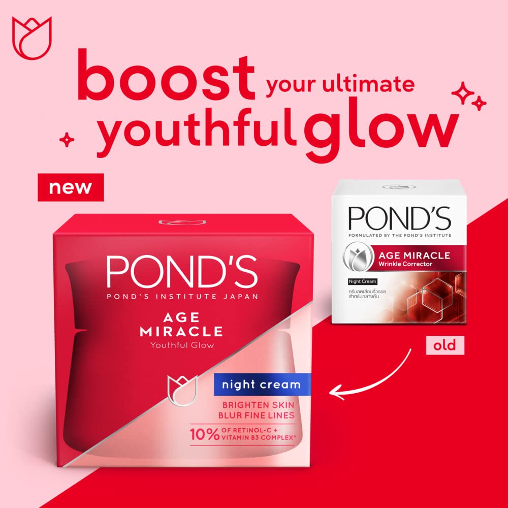 POND'S Age Miracle Night Cream | Anti-Wrinkle Night Moisturizer 50 ml