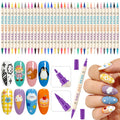 Ponhey 36 Colors Nail Art Pens Set – 0.7mm Quick-Drying Acrylic Markers for Nail Design, Dots & Lines, Home & Salon DIY