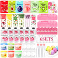 Ponhey 66 PCS Spa Party Supplies – Facial Masks, Skin Care, Foot Bath Bombs for Spa Sleepovers