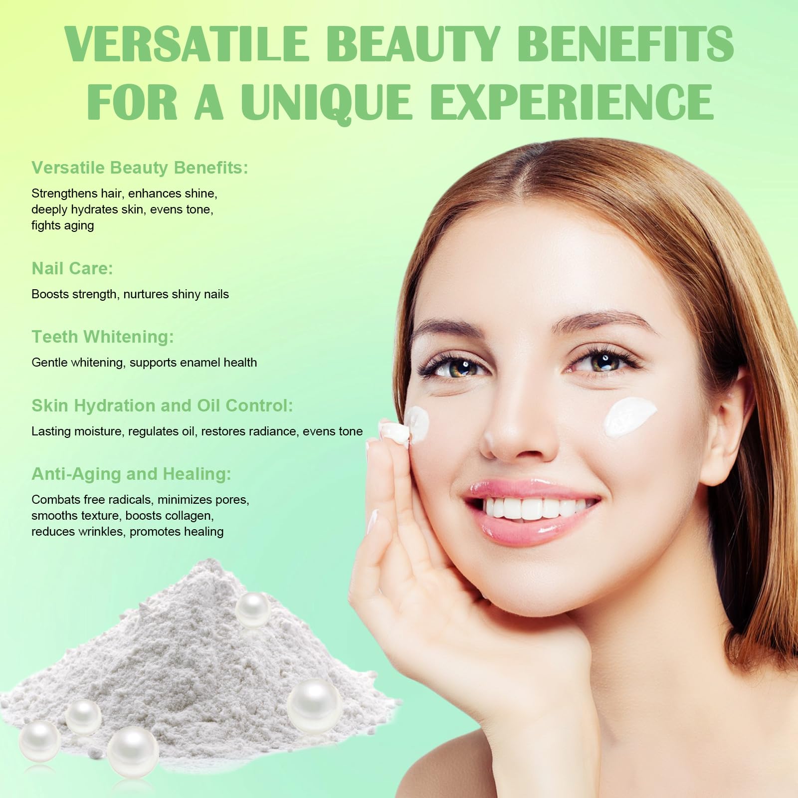 Ponhey Freshwater Pearl Powder Organic – Deep Cleansing & Pore Refining Mask 100g