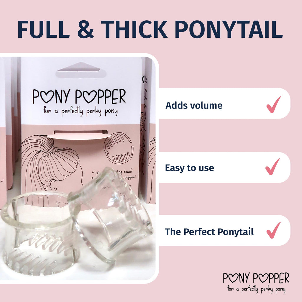 Pony Popper Clip – High Ponytail Holder for Voluminous Styles | Secure, Lightweight & Versatile