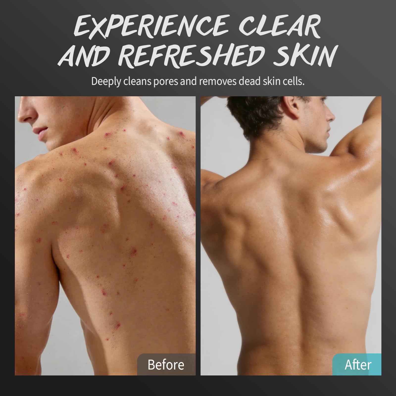 POP MODERN.C Men Body Scrub with Tea Tree Oil – Exfoliating Wash & Scrub (2% BHA, 10% AHA)