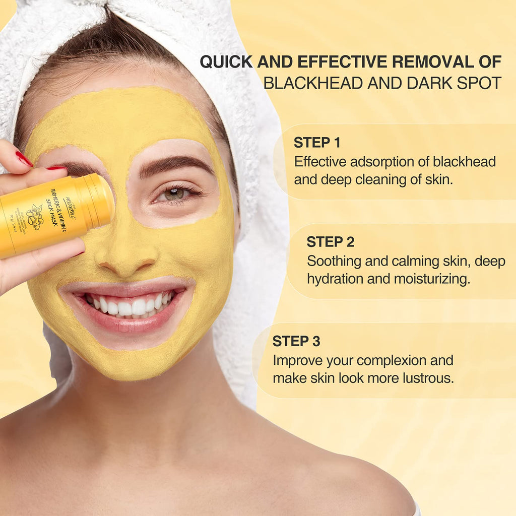 POP MODERN.C Turmeric Clay Stick Mask – Deep Pore Cleansing & Gentle Blackhead Care