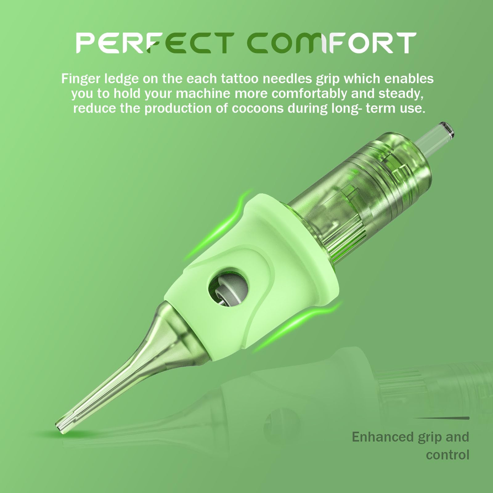 POPUPMU 1RL 0.35mm #12 Finger Ledge Tattoo Cartridges – OMNI V2 for PMU, Lips, Brows, Scalp
