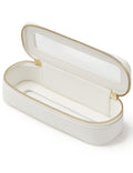 Popvibe Slim Makeup Brush Bag – Clear Travel Cosmetic Case for Women