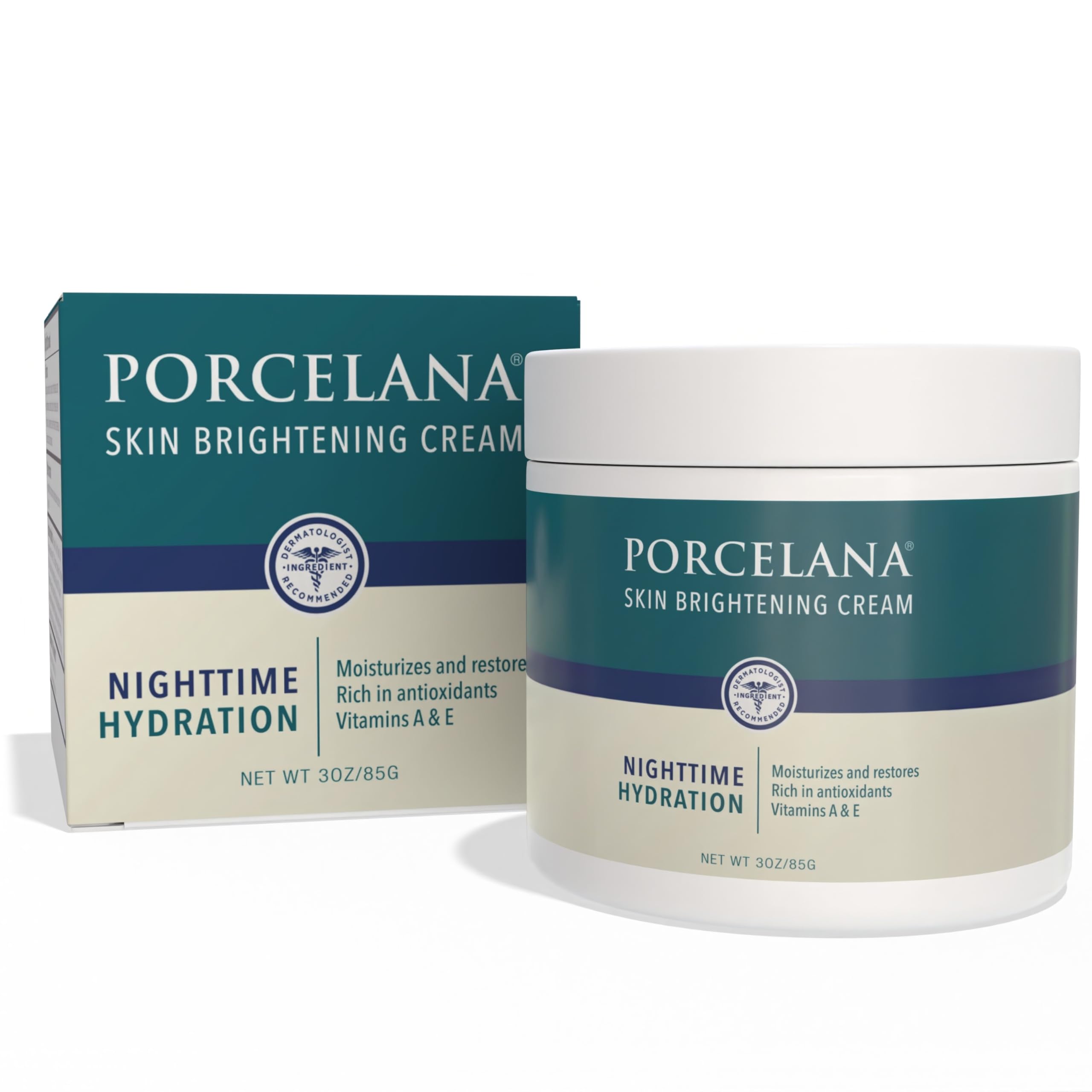 Porcelana Nighttime Hydration Cream — Updated Formula to Fade Spots and Even Skin Tone