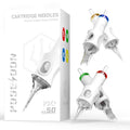 POSEIDON Professional Tattoo Cartridges 50-Pack | 1203RL–1211RL, Universal Fit
