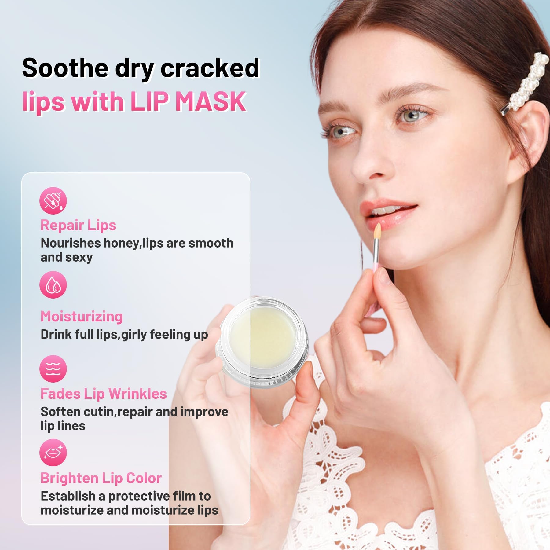 POSWIN Lip Sleeping Mask — Moisture & Collagen Overnight Lip Treatment 15g