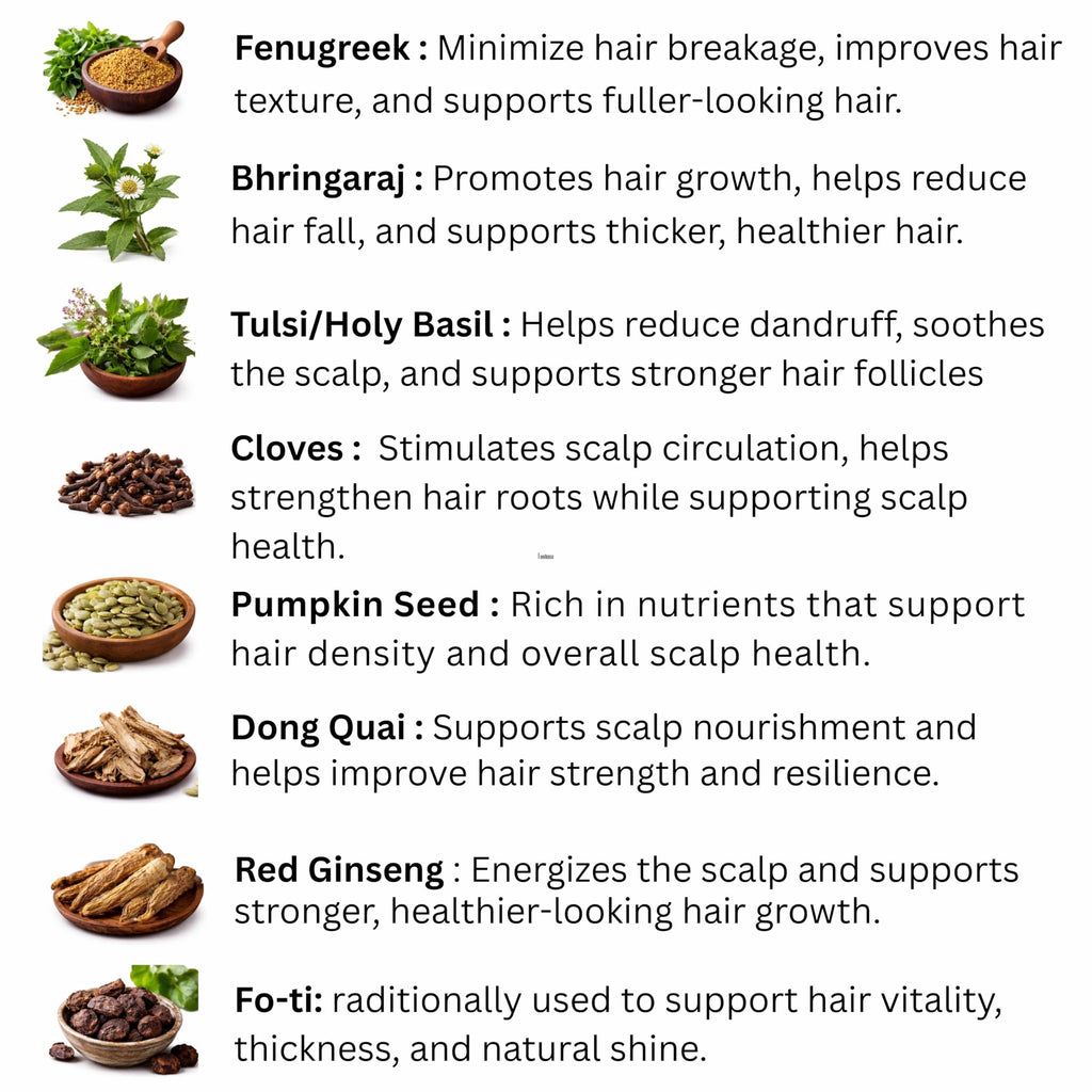 Power of Herbs Moringa Rosemary Ayurvedic Hair Oil - 2 oz, Made in USA