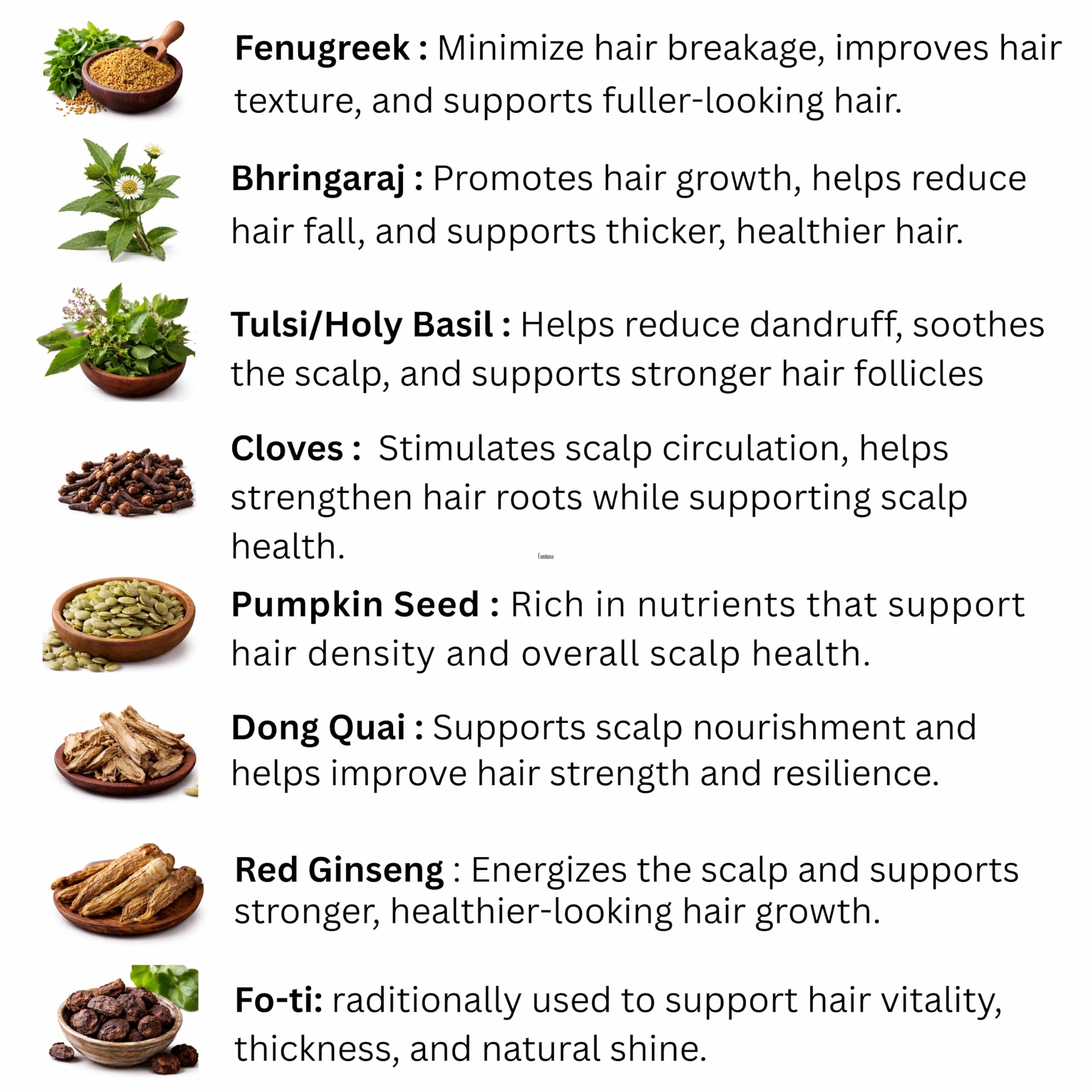 Power of Herbs Moringa Rosemary Ayurvedic Hair Oil - 2 oz, Made in USA