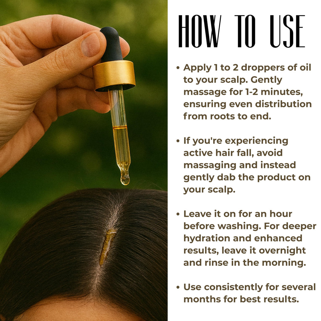Power of Herbs Moringa Rosemary Ayurvedic Hair Oil - 2 oz, Made in USA