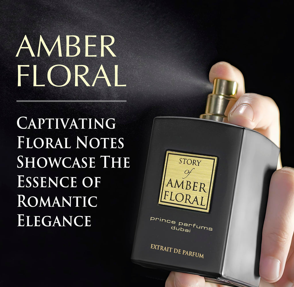Amber Floral by Prince Parfums Dubai – 3.4 oz Women’s Extrait de Parfum