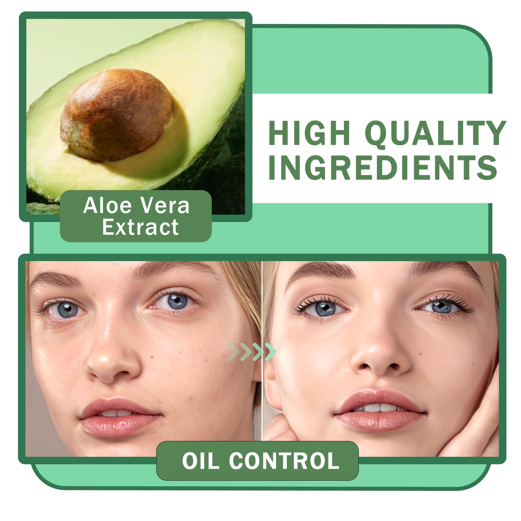 PPPanYiDi Avocado Skincare Set – 9-Piece Hydrating Kit with Cleanser, Toner, Serum, Cream, Lotion & 3 Sheet Masks