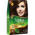 Vatika Henna Permanent Hair Color Dark Brown for Natural-Looking Shine & Grey Coverage