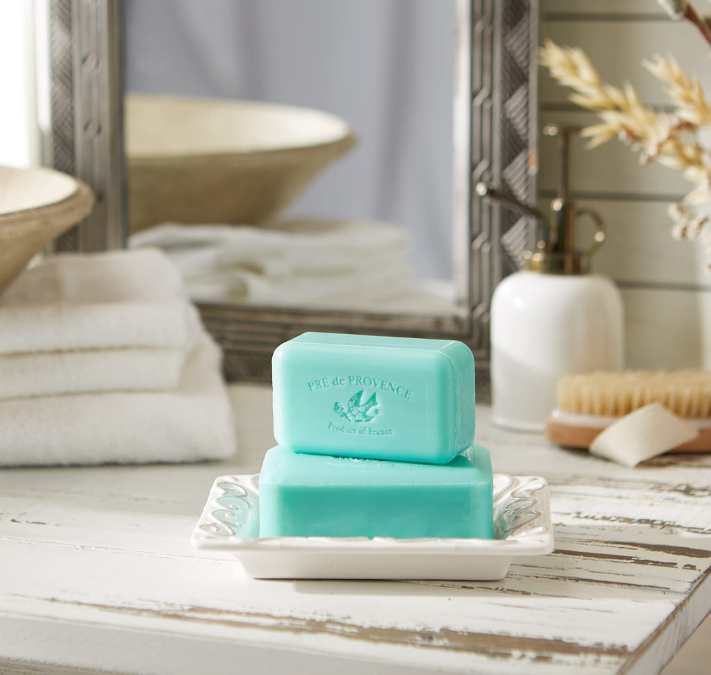 Pre de Provence Jade Vine Artisanal Soap Bar — Organic Shea Butter, Quad Milled, 8.8 oz