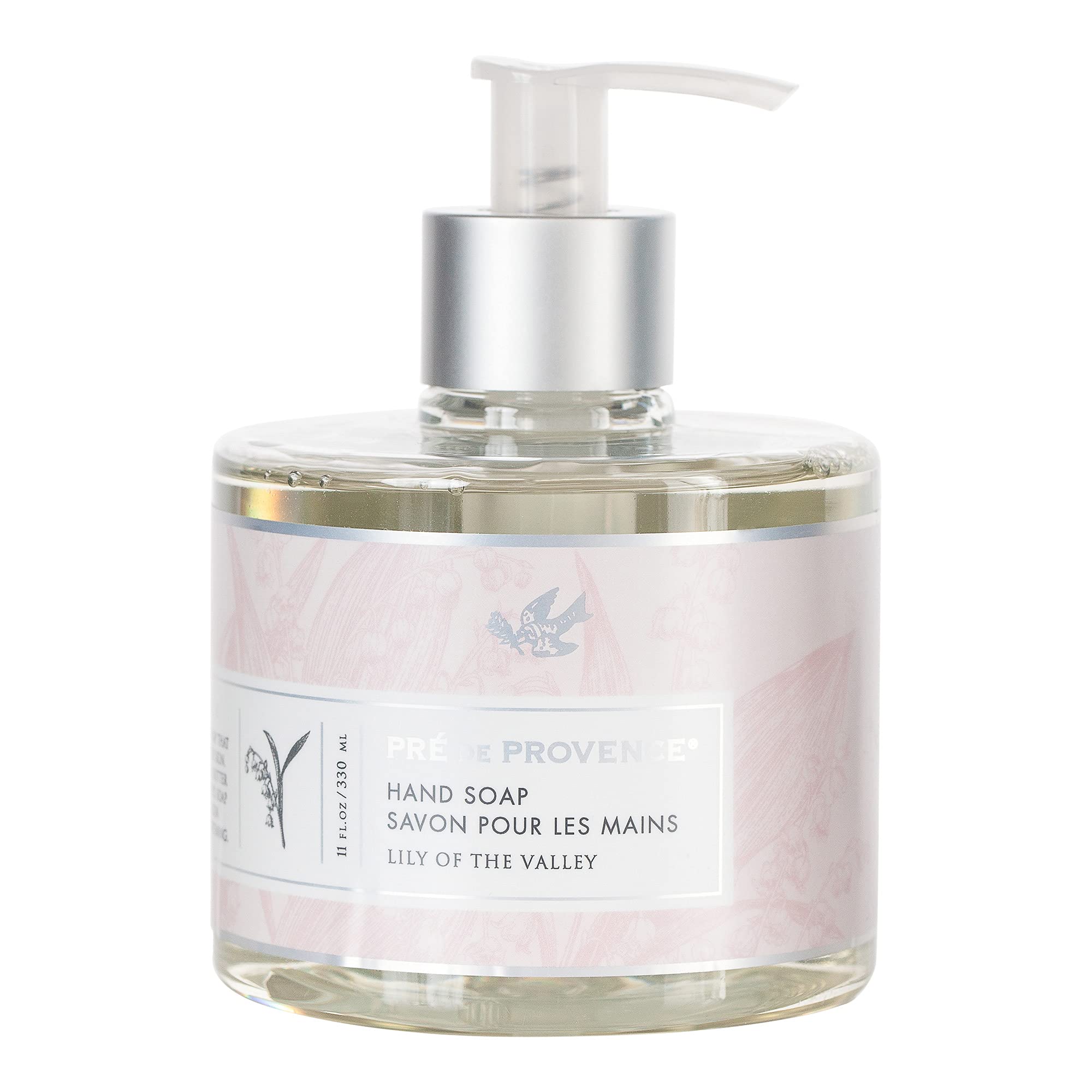 Pre de Provence Lily Valley Hand Soap — Shea Butter, Vitamin E & Glycerin, Softens & Cleanses, 11 oz
