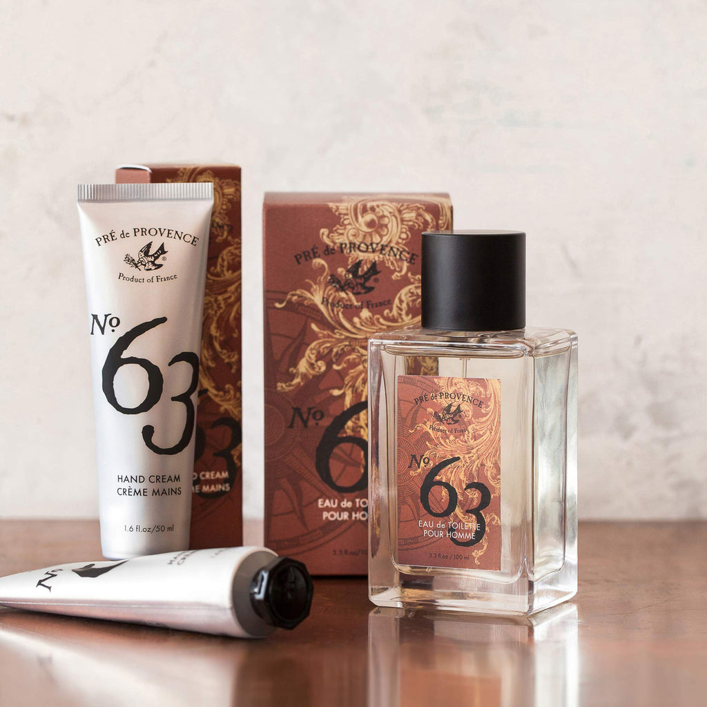 Pre de Provence No.63 Men's Collection Hand Cream – Deep Moisturization & Peppery Citrus Scent