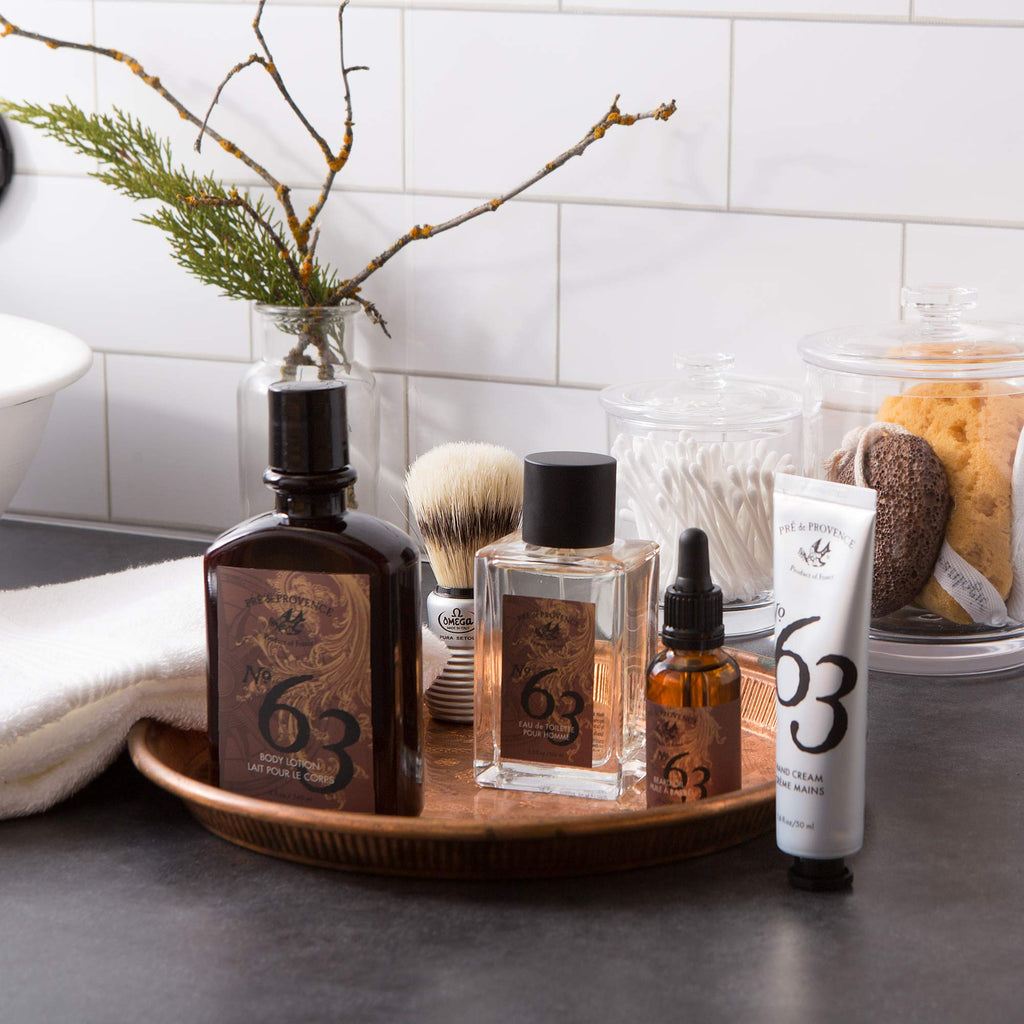 Pre de Provence No.63 Men's Collection Hand Cream – Deep Moisturization & Peppery Citrus Scent
