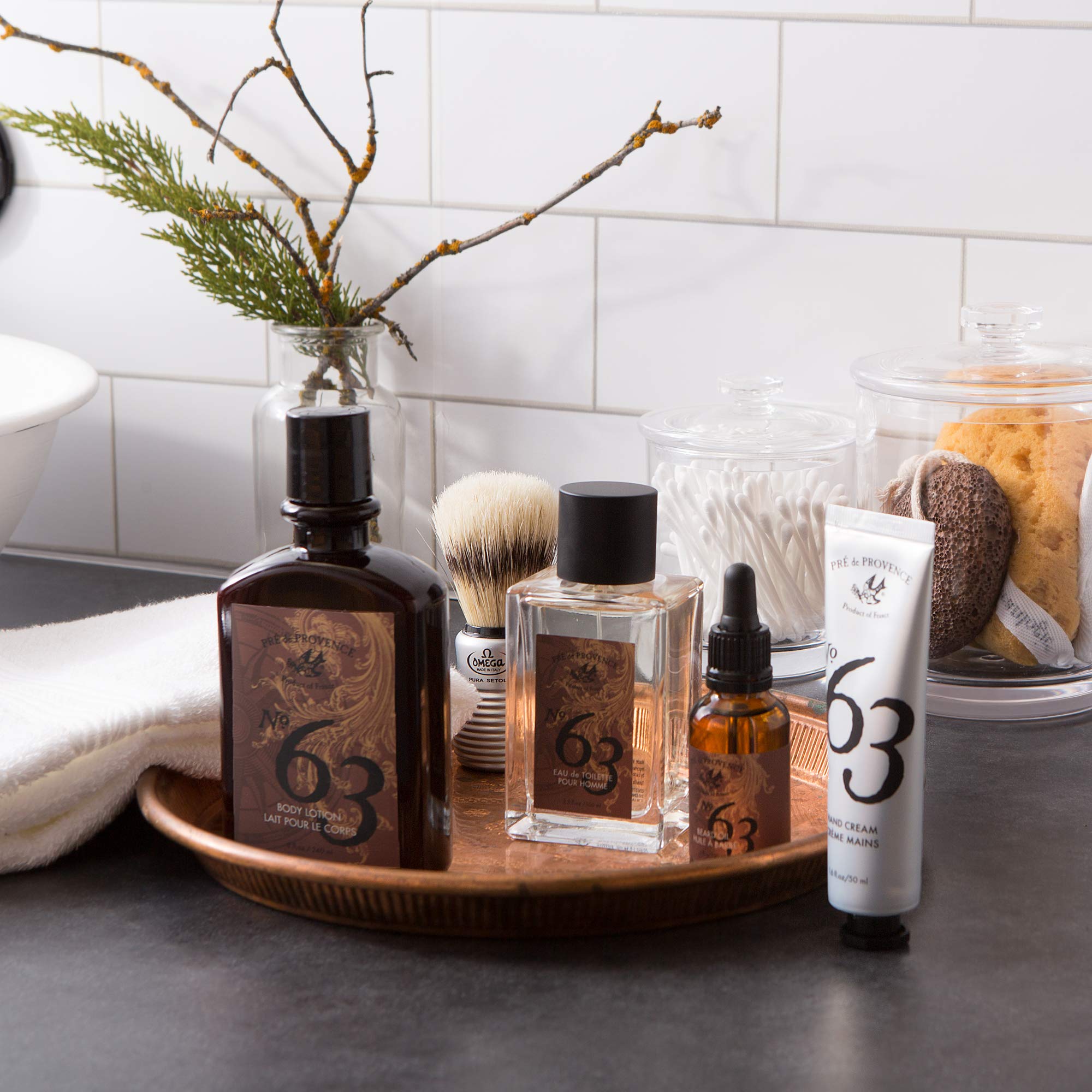 Pre de Provence No.63 Men's Collection Hand Cream – Deep Moisturization & Peppery Citrus Scent