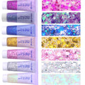 Prehot Face Body Glitter Gel – Multi-Color Chunky Glitter for Makeup, Hair & Festival Looks