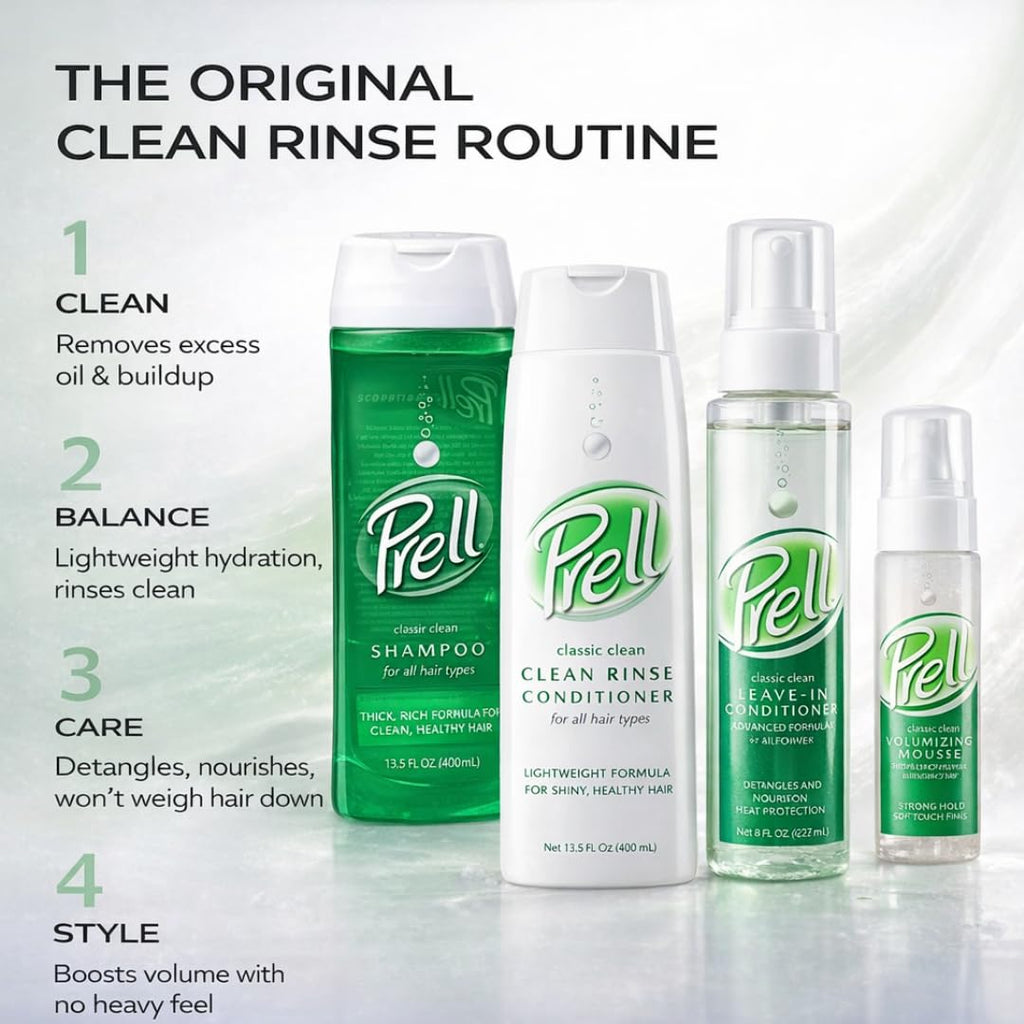 Prell 2-in-1 Shampoo & Conditioner – Classic Clean Deep Cleansing & Lightweight Conditioning | 13.5 oz