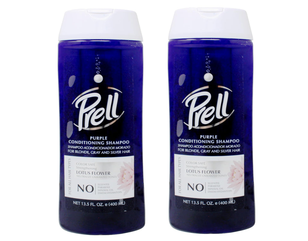 Prell Lotus Flower Purple Color-Safe Strengthening Shampoo – 2-Pack, 13.5 fl oz Each