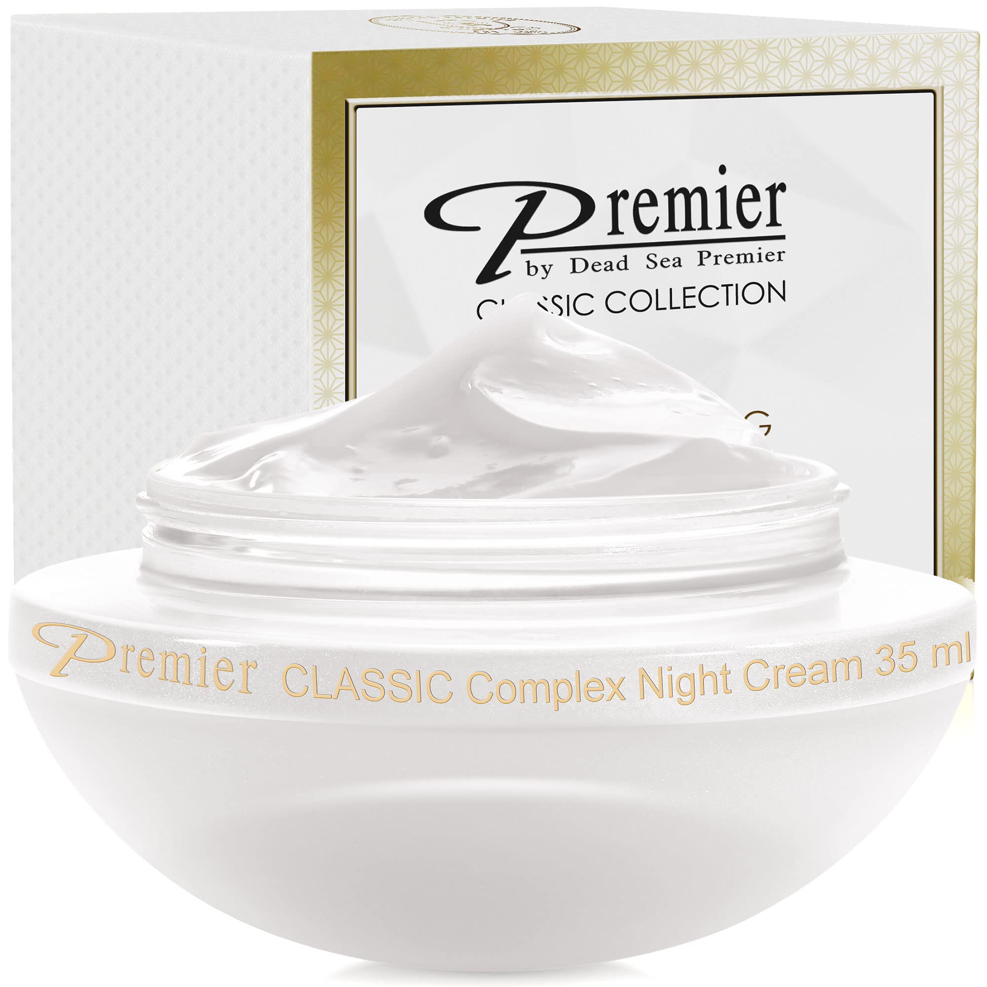Premier Dead Sea Classic Night Cream – Age-Defying, Nourishing, 2.4 fl oz