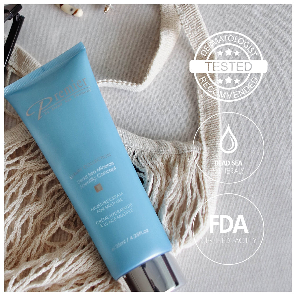 Premier Dead Sea Moisture Cream for Face & Body – Lightweight Hydrating Moisturizer with Aloe Vera, 4.4 fl oz