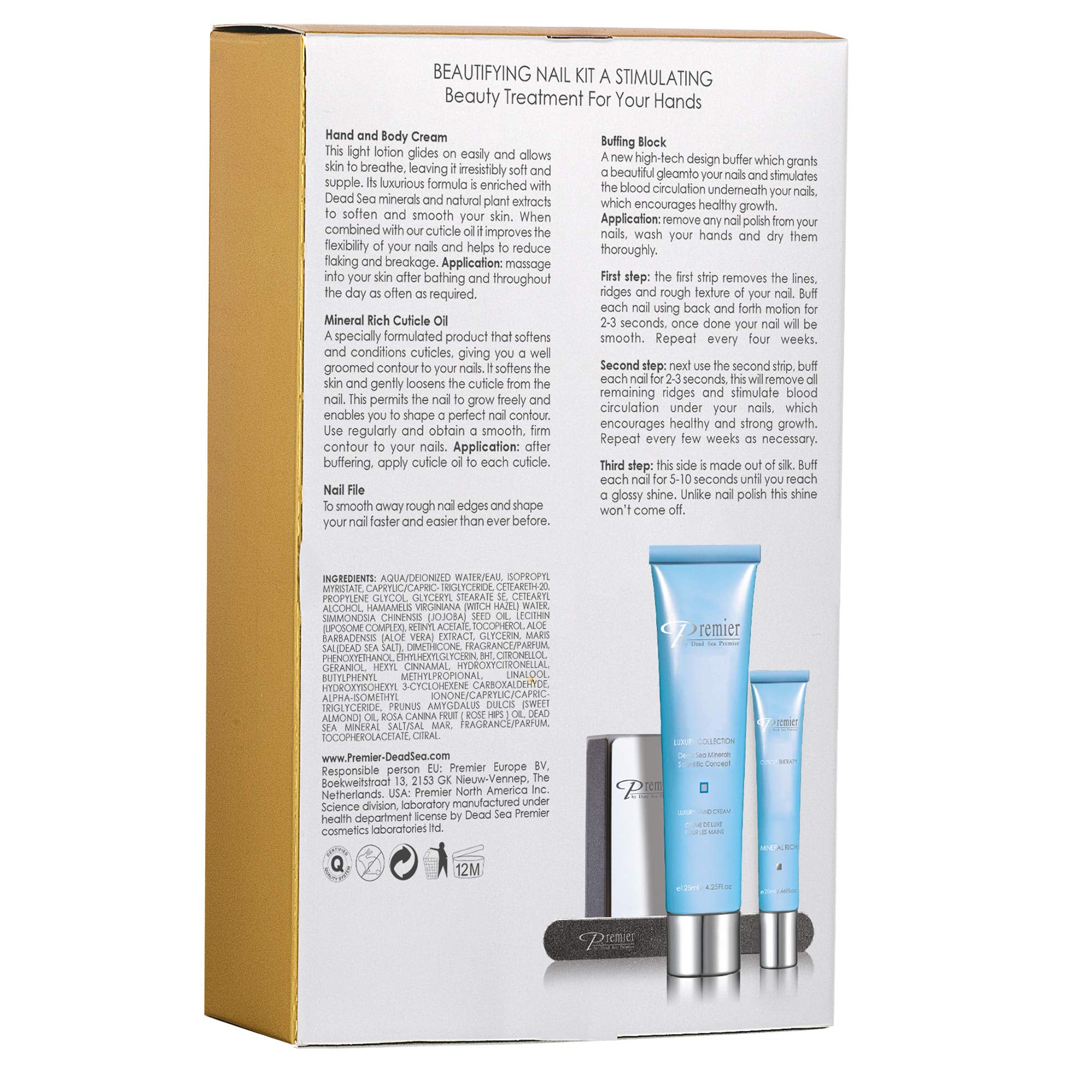 Premier Dead Sea Beautifying Nail Kit Milk & Honey – Salon-Quality Manicure at Home