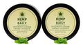 Premium Hemp Daily Cream - Menthol, Argan, Jojoba & Rosehips | Lightweight, Fast-Absorbing Moisturizer | 1.7 oz Pack of 2 | USA-Made, Cruelty-Free