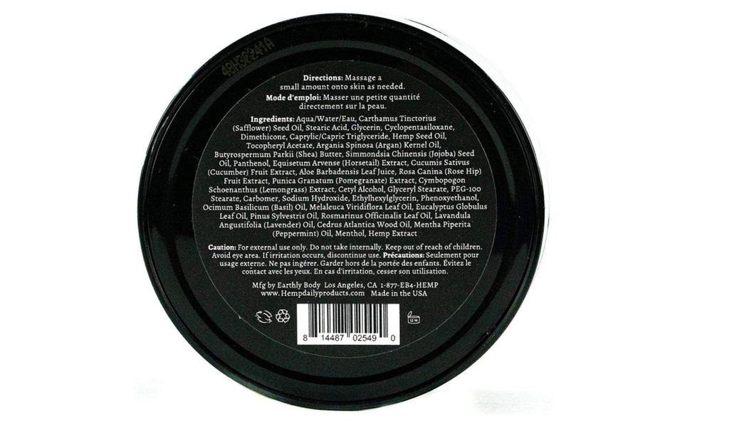 Premium Hemp Daily Cream - Menthol, Argan, Jojoba & Rosehips | Lightweight, Fast-Absorbing Moisturizer | 1.7 oz Pack of 2 | USA-Made, Cruelty-Free