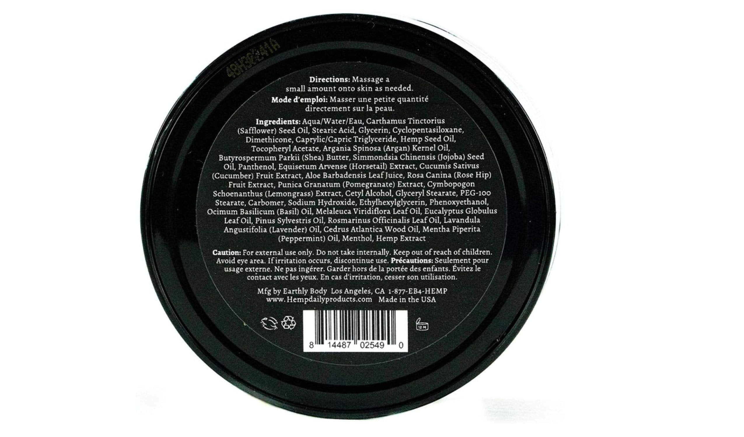 Premium Hemp Daily Cream - Menthol, Argan, Jojoba & Rosehips | Lightweight, Fast-Absorbing Moisturizer | 1.7 oz Pack of 2 | USA-Made, Cruelty-Free