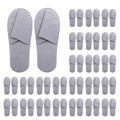 16 Pack Premium Spa Slippers – Cooling, Breathable, Non-Slip for Hotels, Travel & Home (Gray)