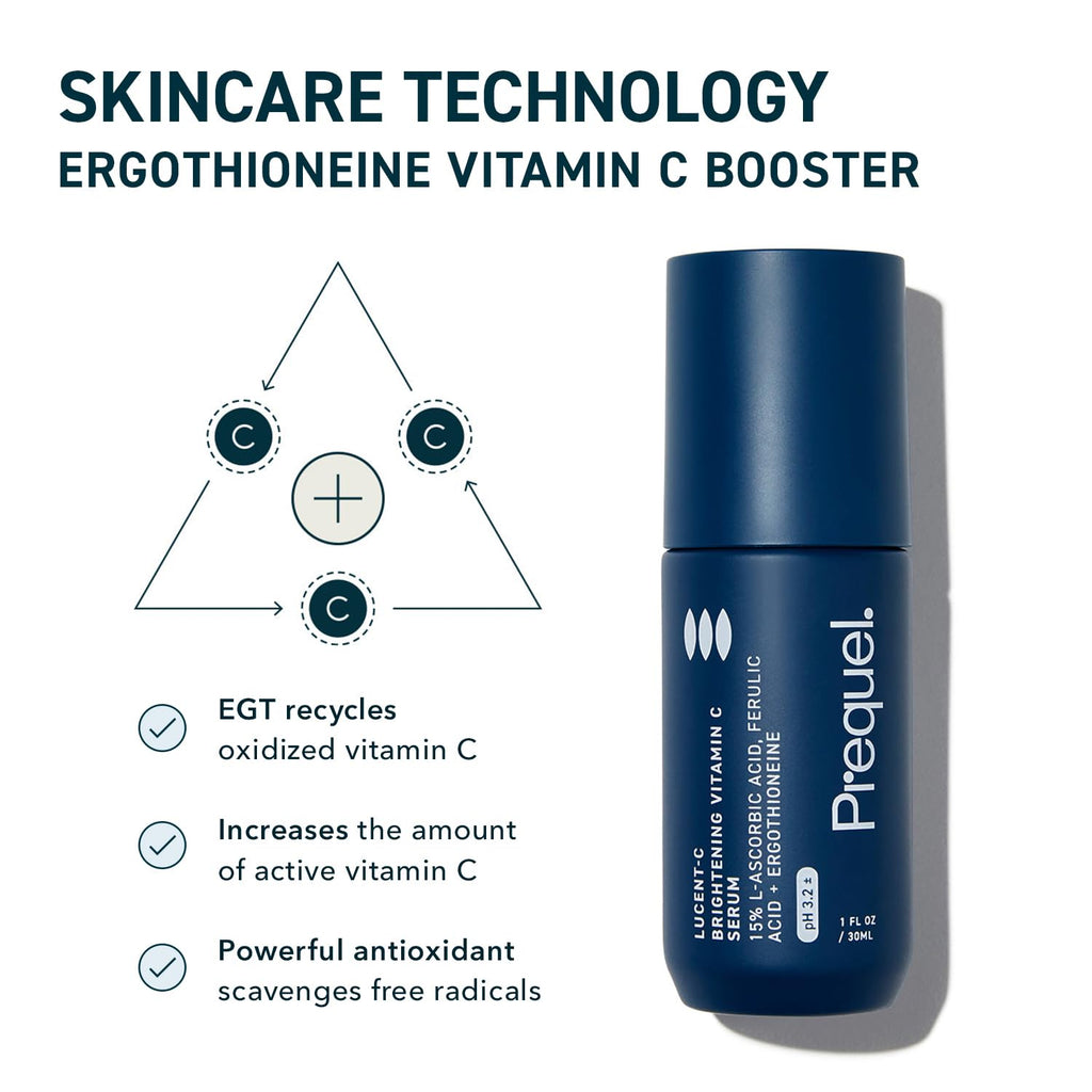 Prequel Skin Lucent-C Vitamin C Serum with Ferulic Acid | 1oz Pump